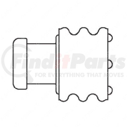 23-13217-002 by FREIGHTLINER - Harness Connector Seal - Silicone, Yellow