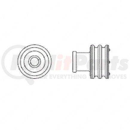 23-13217-153 by FREIGHTLINER - Harness Connector Seal - Silicone Rubber, Light Gray