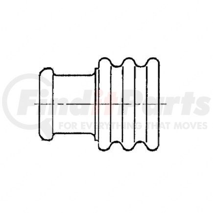 23-13217-511 by FREIGHTLINER - Harness Connector Seal - Silicone, Yellow