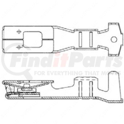 23-13661-481 by FREIGHTLINER - Multi-Purpose Wiring Terminal - Female, 16-14 ga.