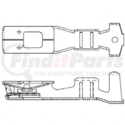 23-13661-483 by FREIGHTLINER - Multi-Purpose Wiring Terminal - Female