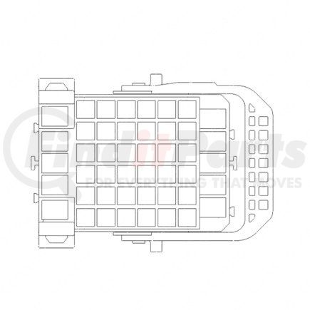 23-13662-025 by FREIGHTLINER - Multi-Purpose Wiring Terminal - ECU/Device, Brown, Plug, 46 Cavity Count