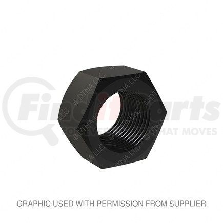 23-14072-120 by FREIGHTLINER - Hex Nut - Steel, Matte Opaque Black, M20 x 1.5 mm Thread Size