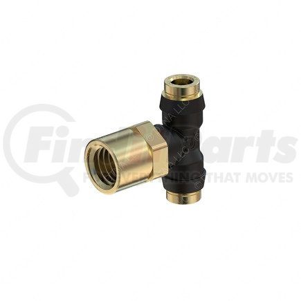 23-14416-000 by FREIGHTLINER - Pipe Fitting - Tee, Pipe, Tubing, Brass, Push-to-Connect, 0.25 Female PT