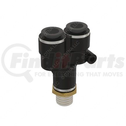 23-14400-000 by FREIGHTLINER - Pipe Fitting - Y-Connector, Push-to-Connect, 0.25 Male PT, 0.38 NT, 0.38 NT