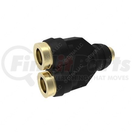 23-14401-005 by FREIGHTLINER - Pipe Fitting - Y-Connector, Push-to-Connect, 0.38 NT, 0.38 NT, 0.25 NT