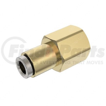 23-14412-001 by FREIGHTLINER - Pipe Fitting - Connector, Straight, Push-to-Connect, 0.25 Female PT to 0.25 NT