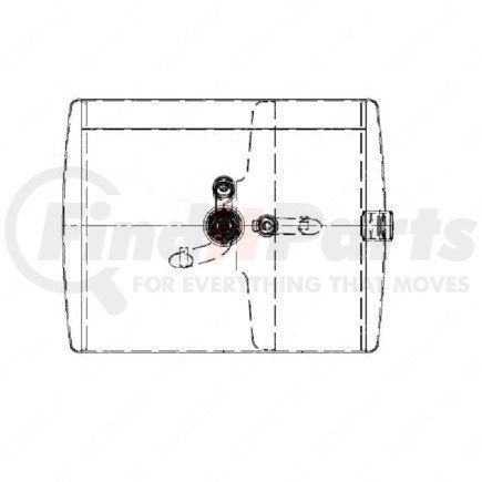 A03-40988-131 by FREIGHTLINER - Fuel Tank - Right Side, Aluminum