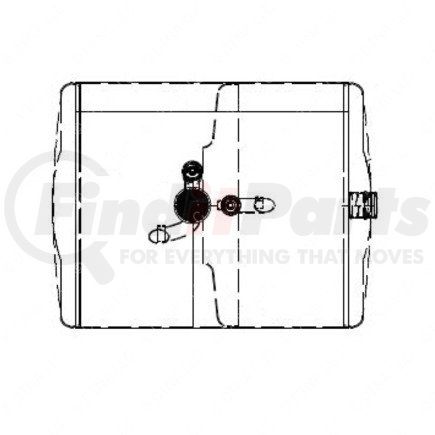 A03-41017-160 by FREIGHTLINER - Fuel Tank - Left Side, Aluminum