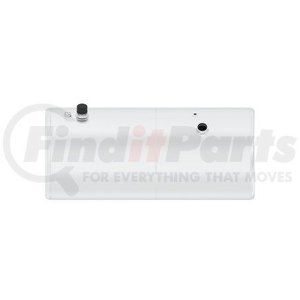 A03-41356-033 by FREIGHTLINER - Fuel Tank - Aluminum, 25 in., RH, 60 gal, Plain, Hydraulic, without Exhaust Fuel Gauge Hole