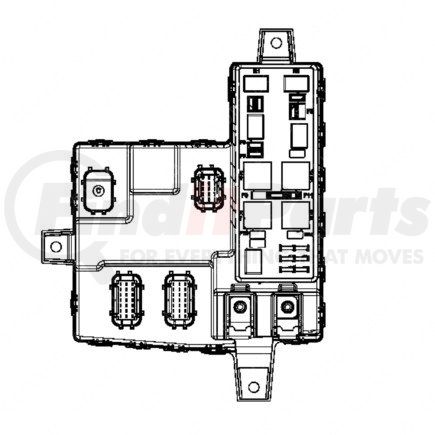 A06-94994-001 by FREIGHTLINER - Interface Multiplexing Control Module - 345.1 mm x 256.9 mm