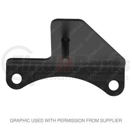 A07-24445-000 by FREIGHTLINER - Transmission Oil Cooler Line Bracket - Steel, Black, 2.84 mm THK