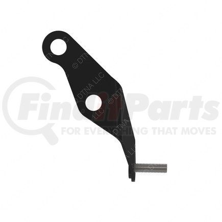 A07-24322-000 by FREIGHTLINER - Transmission Oil Cooler Line Bracket - Steel, Black, 2.7 mm THK