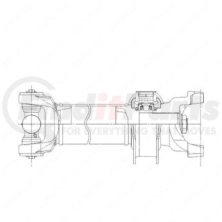 A09-10357-531 by FREIGHTLINER - Drive Shaft - 1710, Midship