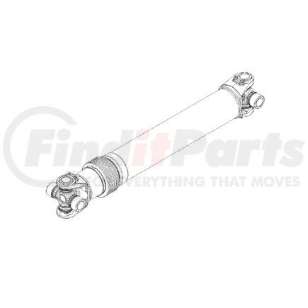 A09-10515-560 by FREIGHTLINER - Drive Shaft - SPL170XL, 25 D, 56.00 in., Main