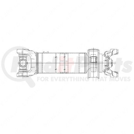 A09-10657-602 by FREIGHTLINER - Drive Shaft - SPL100, Main, 60.50 in.