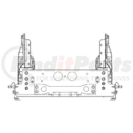 A15-20555-007 by FREIGHTLINER - Forward Frame Assembly - Rail, Crossmember, 11 in.