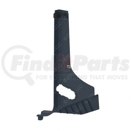 A18-68717-003 by FREIGHTLINER - Body A-Pillar - Right Side, Thermoplastic Olefin, Carbon, 676.44 mm x 422.41 mm