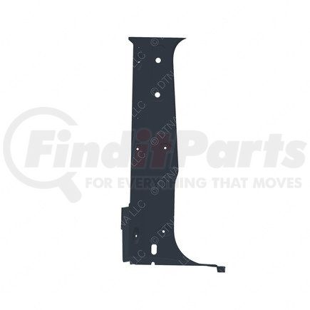 A18-69269-004 by FREIGHTLINER - Body B-Pillar Trim Panel - Left Side, Thermoplastic Olefin, Carbon, 1386.4 mm x 300.8 mm
