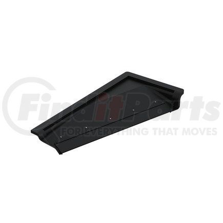 A18-38587-000 by FREIGHTLINER - Deployable Step Cover - Thermoplastic Olefin, Black, 502.13 mm x 238.94 mm