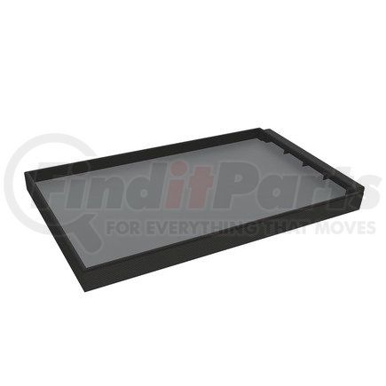 A18-46703-003 by FREIGHTLINER - Multi-Purpose Shelf - ABS, Slate Gray, 5 mm THK