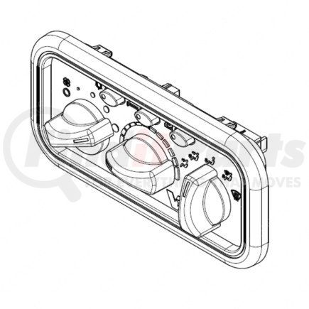 A22-73379-006 by FREIGHTLINER - Control Panel Assembly Rotary - Heater