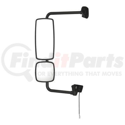 A22-74243-032 by FREIGHTLINER - Door Mirror - Assembly, Rearview, Outer, Bright, Heated, Detroit Diesel Electric, Ambient Air Temperature, Left Hand