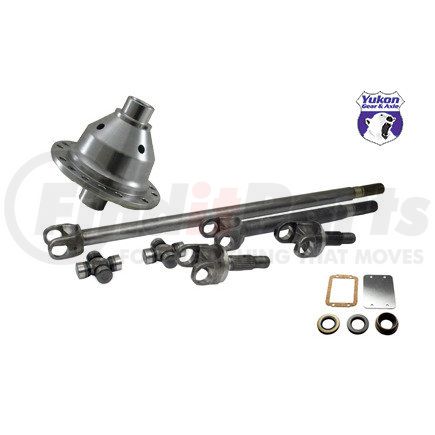 YA W24160-YGL by YUKON - Yukon Chromoly Front Axle/Grizzly Locker Kit; Dana 30; 1310 U-Joints