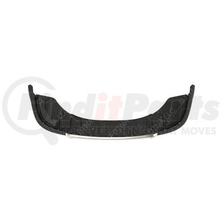 A21-28948-017 by FREIGHTLINER - Bumper - Enhanced Aerodynamic, Gray, Overlay, with Light Cutouts, Global Radar