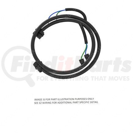 A66-08318-040 by FREIGHTLINER - Wiring Harness - Backup Lamp, Light, Jumper, Alarm, 40 Inch