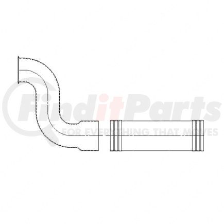 A04-17472-000 by FREIGHTLINER - Exhaust Pipe - Assembly