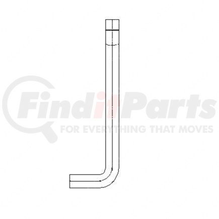 A04-19804-001 by FREIGHTLINER - Exhaust Muffler Pipe - Steel