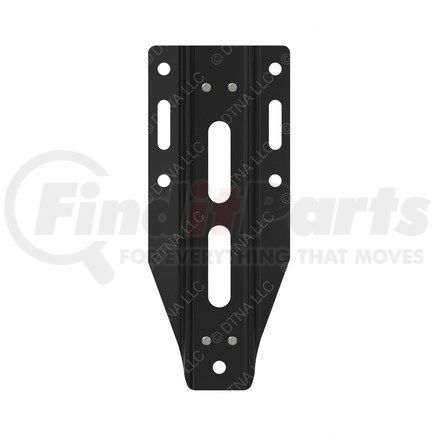 A03-44086-001 by FREIGHTLINER - Fuel Surge Tank Mounting Bracket - Steel, Black, 463 mm x 190 mm, 7.95 mm THK