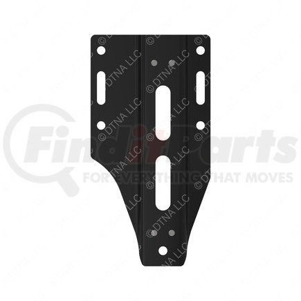 A03-44086-002 by FREIGHTLINER - Fuel Surge Tank Mounting Bracket - Steel, Black, 463 mm x 240.1 mm, 7.95 mm THK