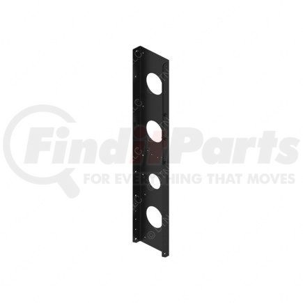 A04-29027-000 by FREIGHTLINER - Exhaust After-Treatment Device Mounting Bracket - Steel, Black, 0.18 in. THK