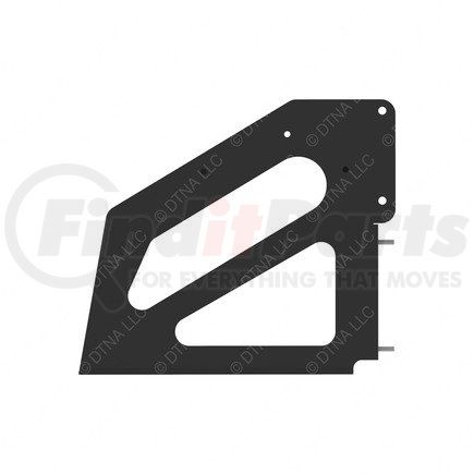 A04-30030-000 by FREIGHTLINER - Diesel Exhaust Fluid (DEF) Tank Bracket - Steel, Black, 3.42 mm THK