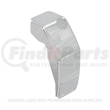 A04-34552-000 by FREIGHTLINER - Fuel Tank Cover - Right Side, Aluminum