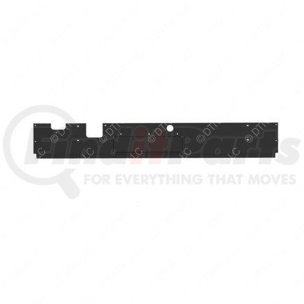 A04-31784-000 by FREIGHTLINER - Fuel Tank Shield - Steel, Black, 2599.38 mm x 372.98 mm, 2.28 mm THK