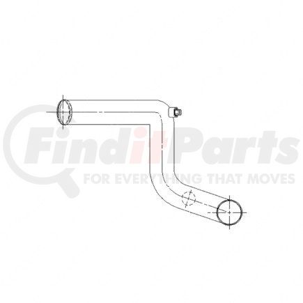 A05-15598-000 by FREIGHTLINER - Engine Coolant Hose - Steel