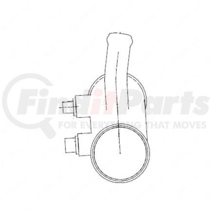 A05-18714-000 by FREIGHTLINER - Engine Coolant Water Inlet