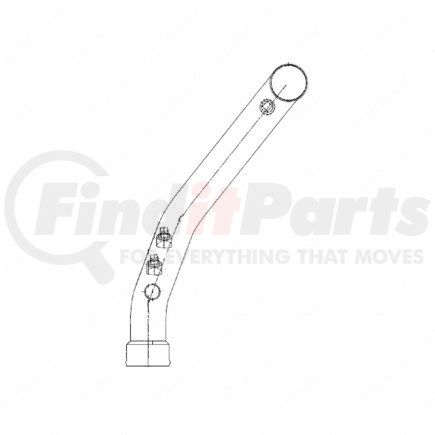 A05-18825-000 by FREIGHTLINER - Engine Coolant Water Outlet Tube - Steel