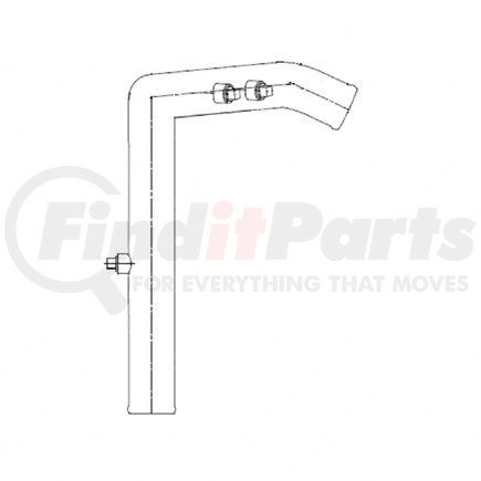 A05-19687-000 by FREIGHTLINER - Engine Coolant Water Outlet Tube - Steel