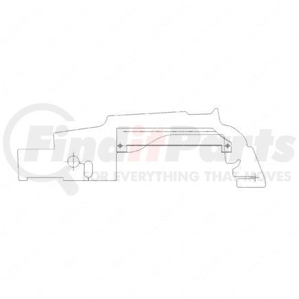 A05-20565-005 by FREIGHTLINER - Radiator Recirculation Shield Seal - Left Side