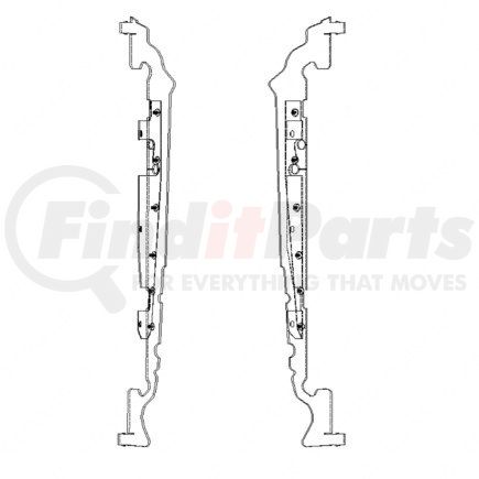 A05-21768-002 by FREIGHTLINER - Radiator Support Baffle - RH Mounting Location