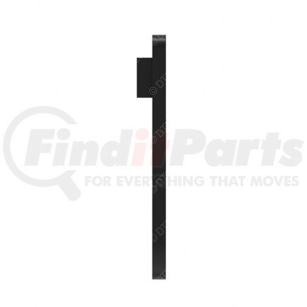 A05-28809-000 by FREIGHTLINER - Radiator Coolant Hose Bracket - Steel, Black, 25.4 mm x 85.5 mm, 0.18 in. THK