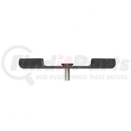 A05-22870-000 by FREIGHTLINER - Radiator Coolant Hose Bracket - Steel, Black, 121.8 mm x 13.4 mm, 0.11 in. THK