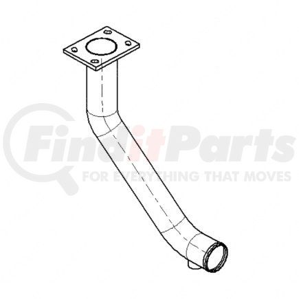 A0523357000 by FREIGHTLINER - Engine Water Pump Outlet Pipe - Steel