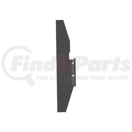 A05-24305-000 by FREIGHTLINER - Radiator Recirculation Shield - Glass Fiber Reinforced With Rubber, Black, 2194 mm x 452 mm