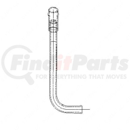 A05-24407-000 by FREIGHTLINER - Radiator Surge Tank Hose - Steel
