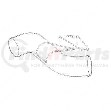 A05-26102-001 by FREIGHTLINER - Engine Coolant Water Outlet Tube - Steel